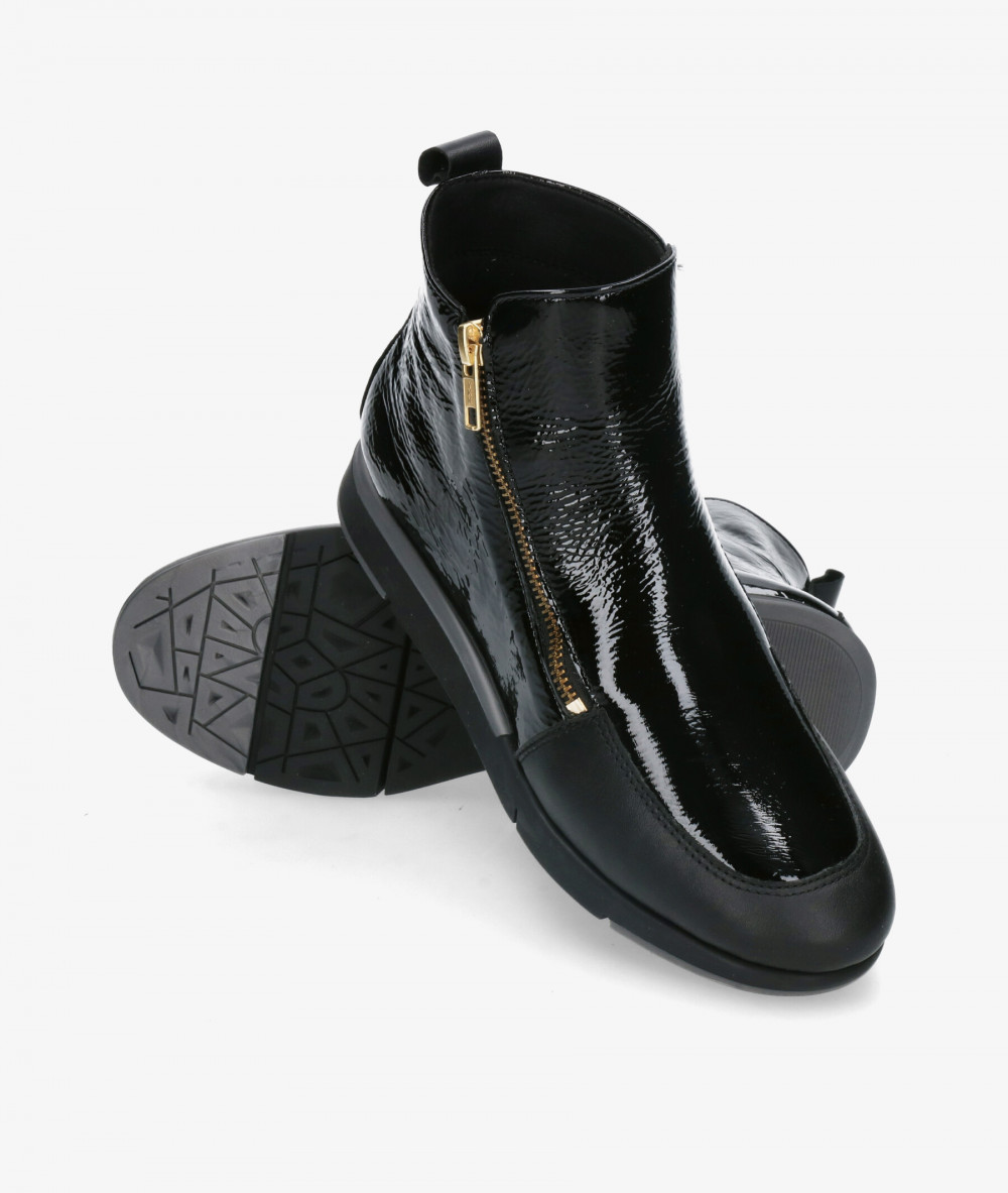 Botines Flex&Go  ST1175-1 en charol negro Botines Flex&Go  ST1175-1 en charol negro