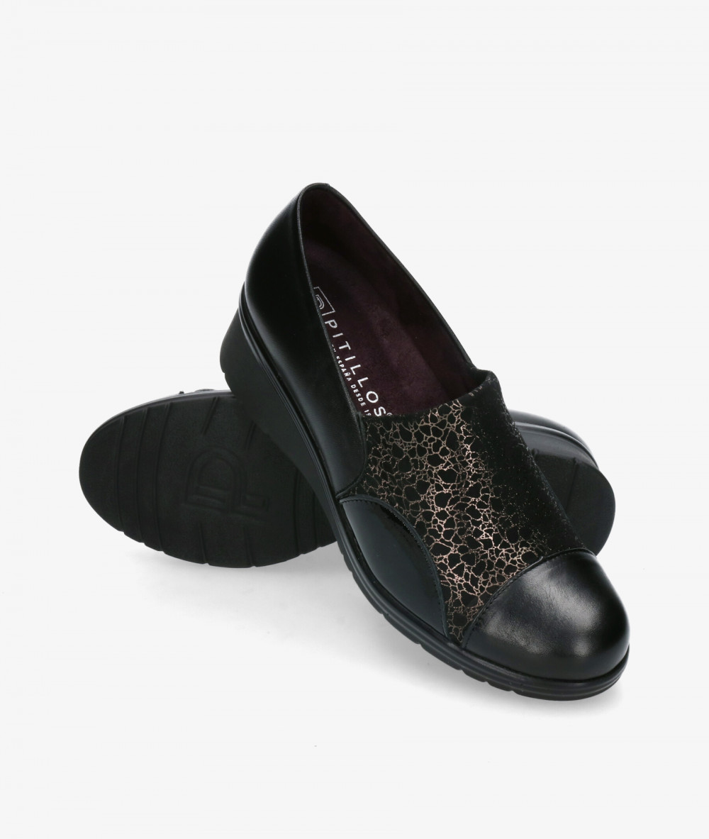 Zapatos confort Pitillos 5322 en negro Zapatos confort Pitillos 5322 en negro