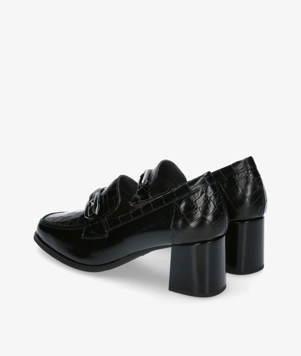 Zapatos de tacón Pitillos 5402 en coco negro Zapatos de tacón Pitillos 5402 en coco negro