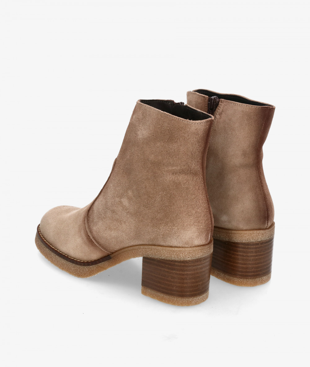 Botines Kénnebec  803 en serraje taupe Botines Kénnebec  803 en serraje taupe