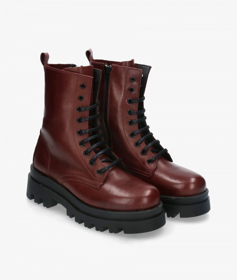 Botines Rhostock  13618 en burdeos Botines Rhostock  13618 en burdeos