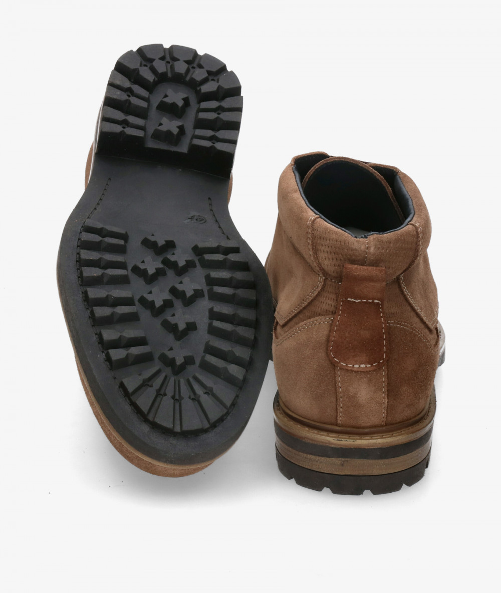 Botas Traveris  35814 en serraje taupe Botas Traveris  35814 en serraje taupe