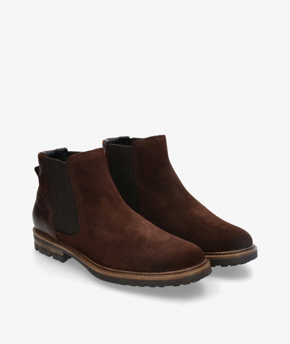 Botas Traveris  35815 en serraje marrón Botas Traveris  35815 en serraje marrón