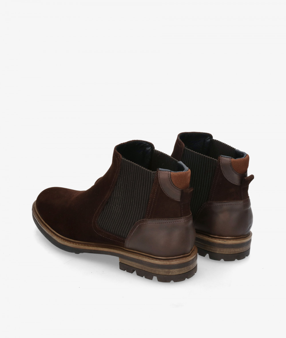 Botas Traveris  35815 en serraje marrón Botas Traveris  35815 en serraje marrón