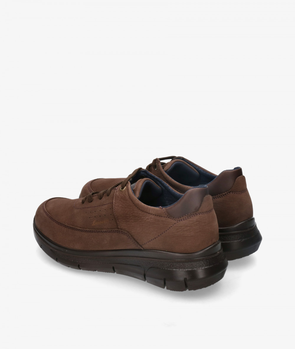 Zapatos casual LUISETTI 36102 NO en nobuck marrón Zapatos casual LUISETTI 36102 NO en nobuck marrón