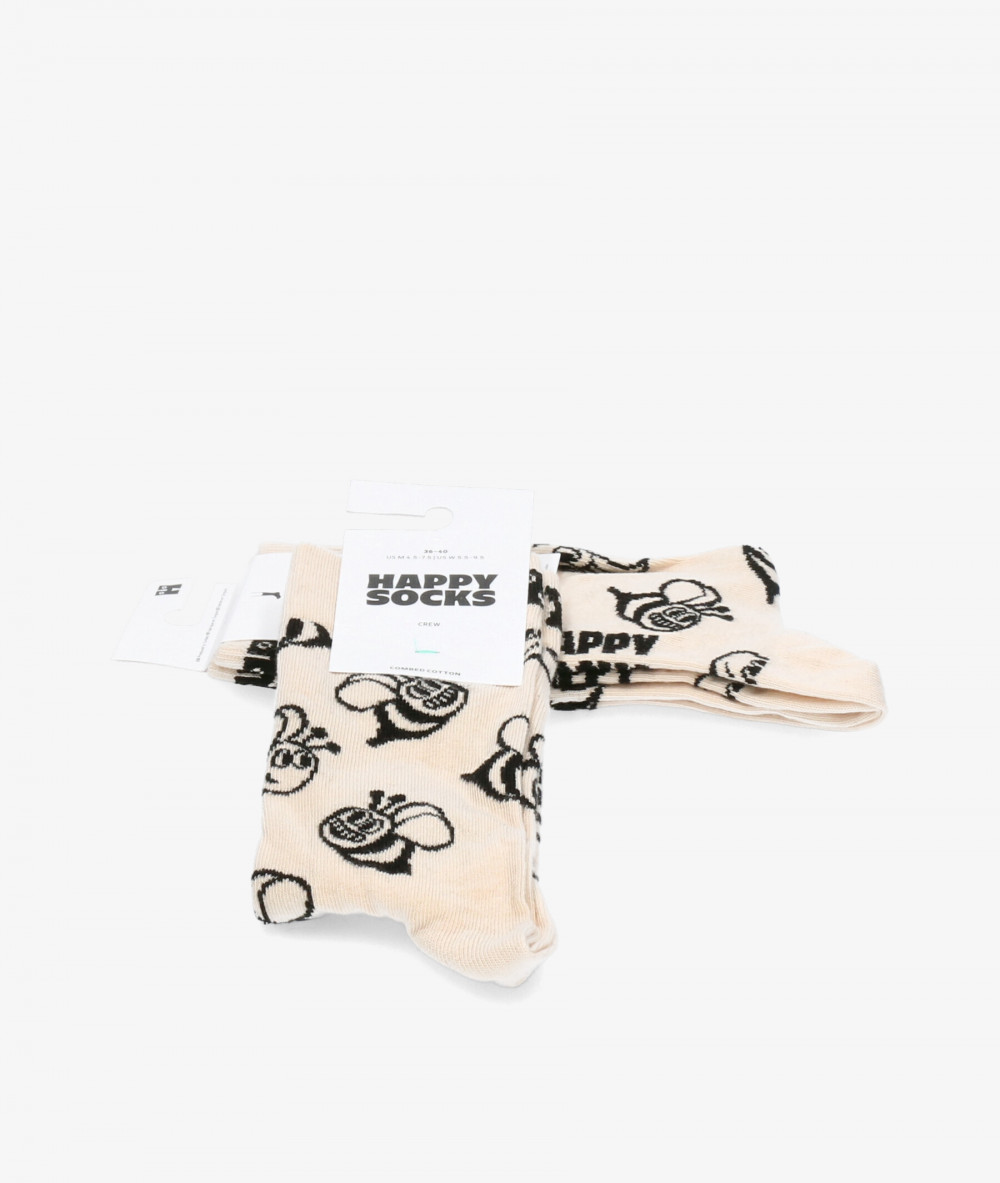 Calcetínes unisex HAPPY SOCKS P000136 en beige