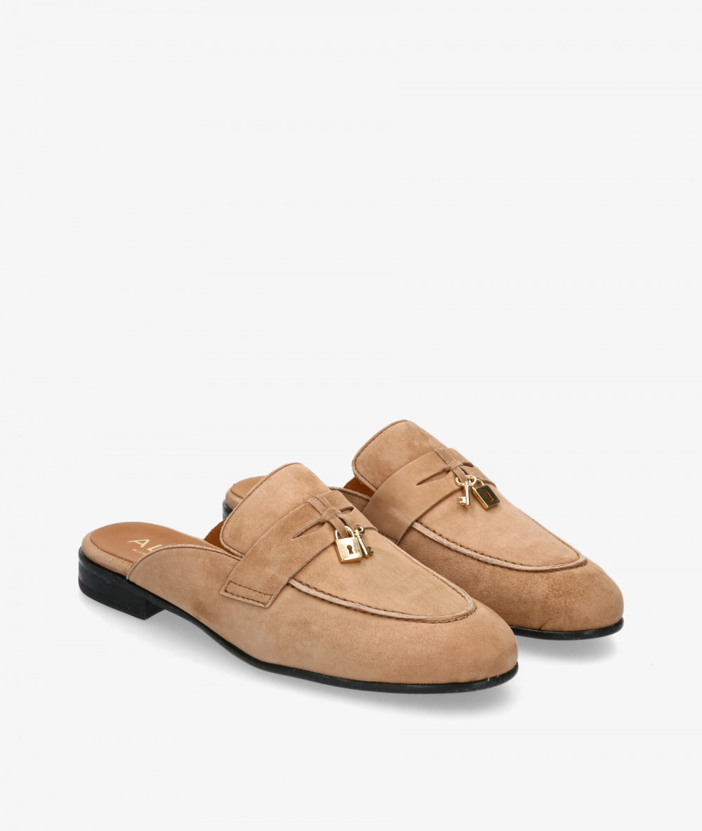 Zapatos planos Alpe 5072 en ante cuero