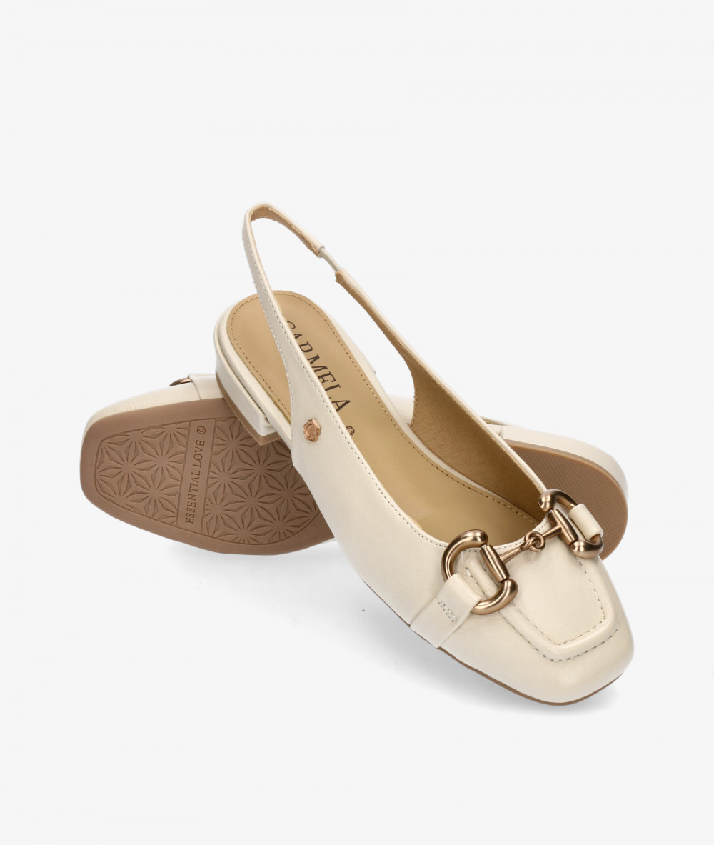 Carmela Dress low heel shoes 161500 in off-white