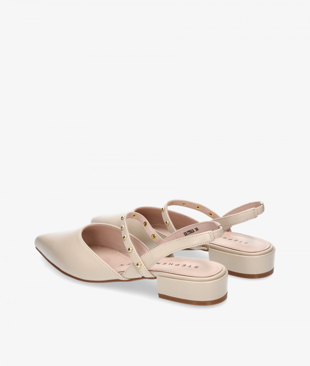 Stephen Allen Dress low heel shoes K19123-C39  ERITREA in off-white