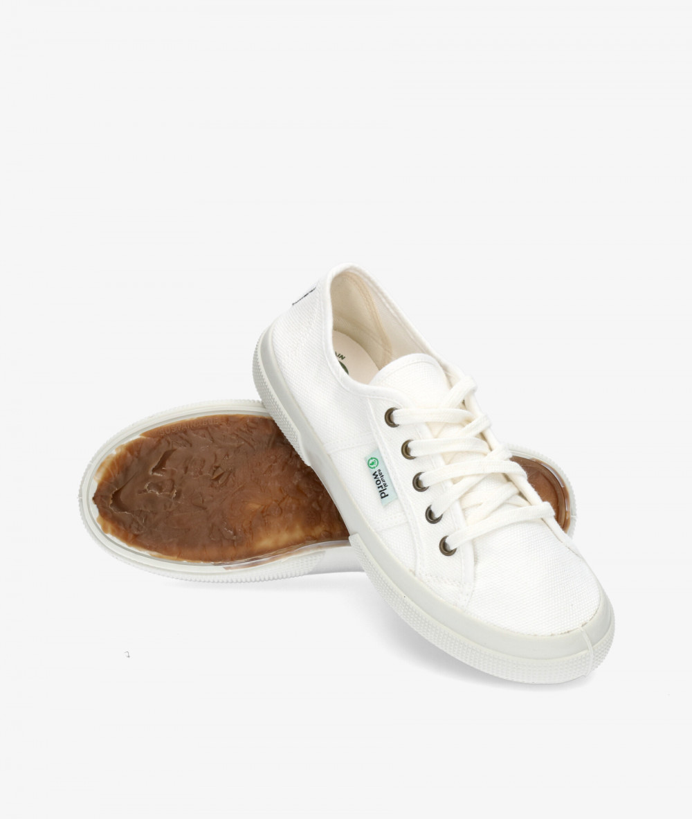 Natural World Sneakers  901 OLD BLOSSOM in white
