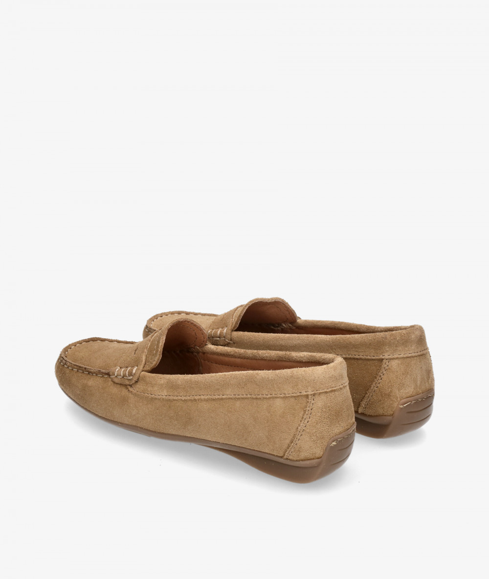 Mocasines pabloochoa.shoes 94239 en serraje taupe
