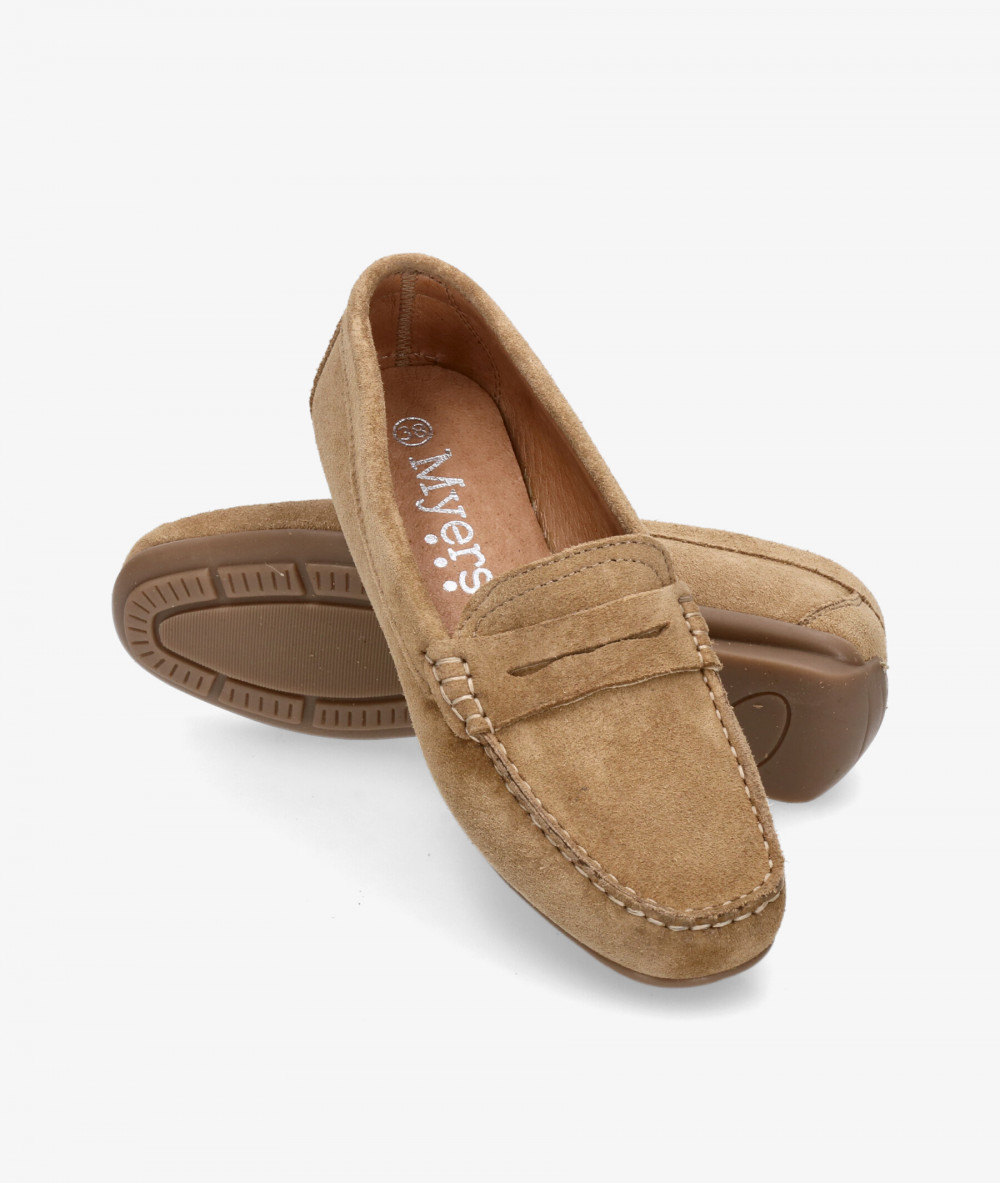 Mocasines pabloochoa.shoes 94239 en serraje taupe