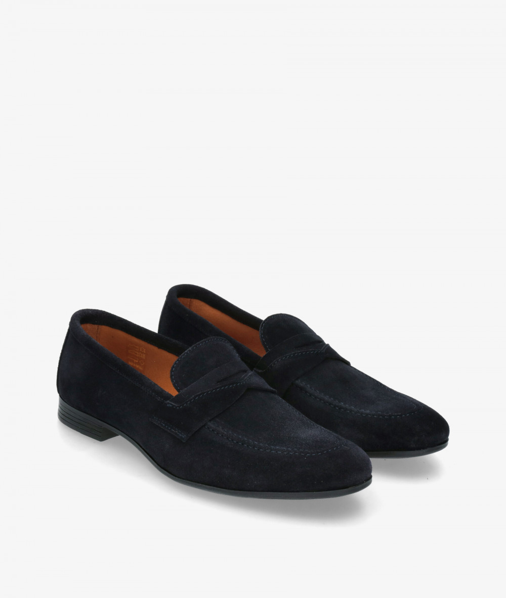Kénnebec Loafers 22009 in blue split suede