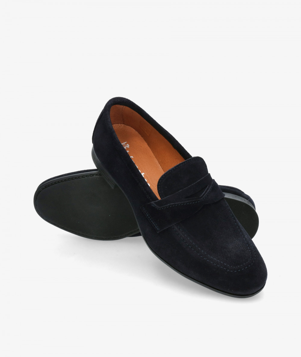 Kénnebec Loafers 22009 in blue split suede
