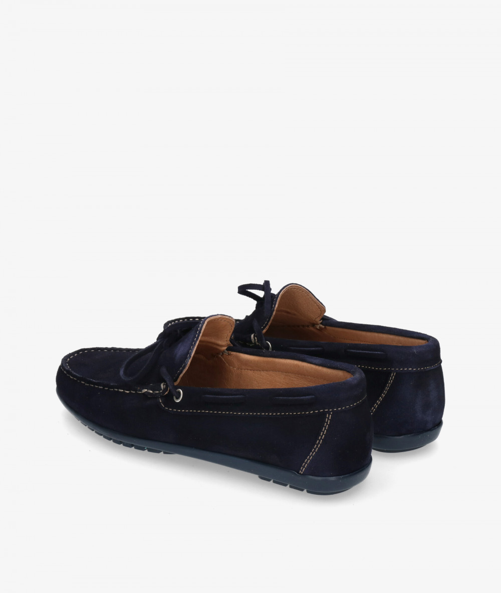 Mocasines pabloochoa.shoes 82167 en serraje azul