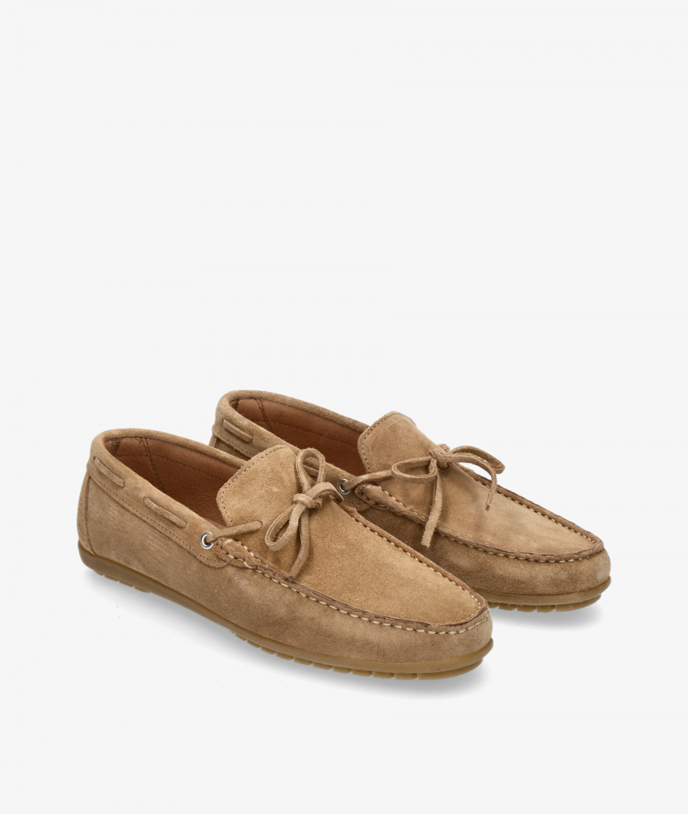 Mocasines pabloochoa.shoes 82167 en serraje taupe
