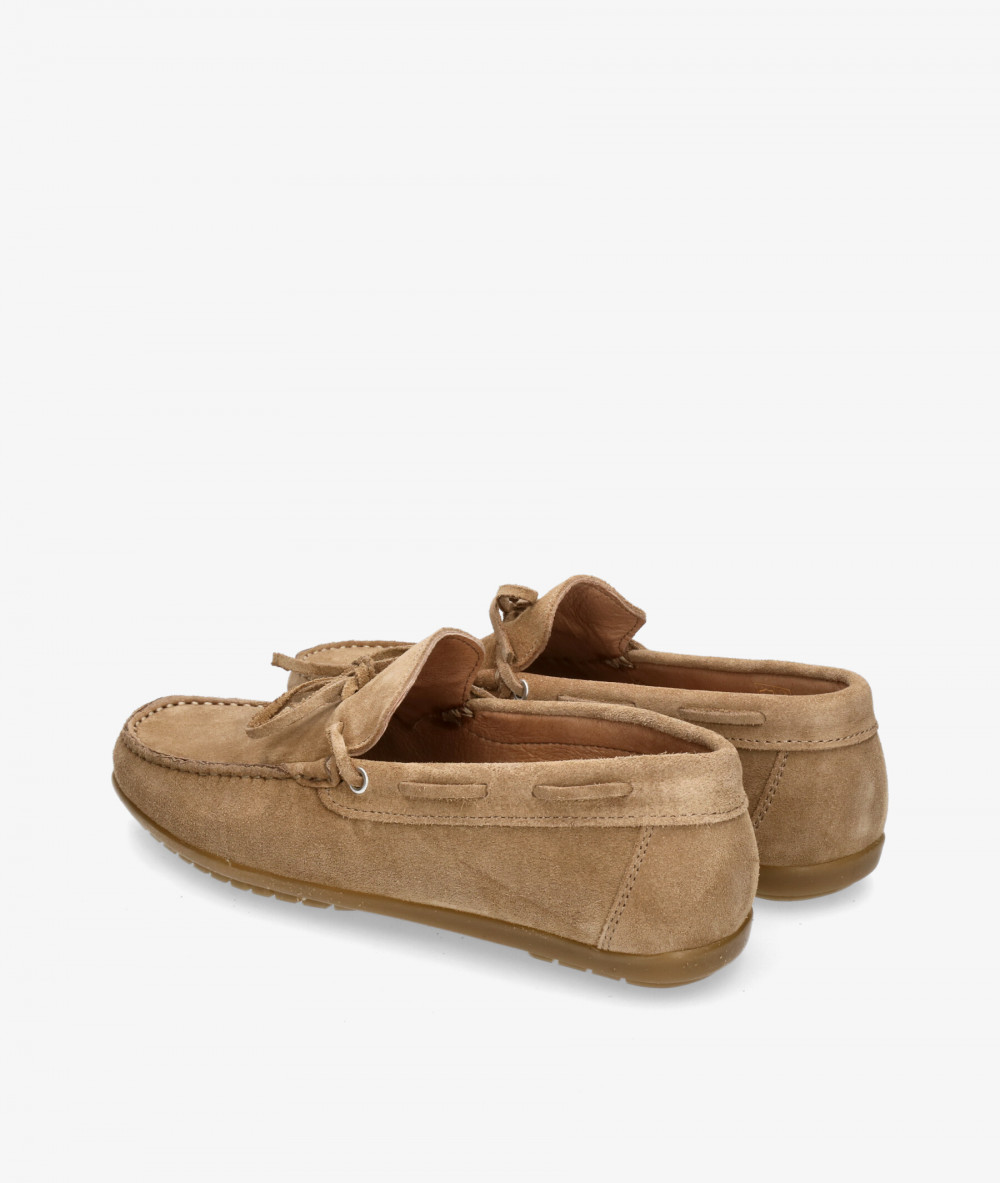 Mocasines pabloochoa.shoes 82167 en serraje taupe