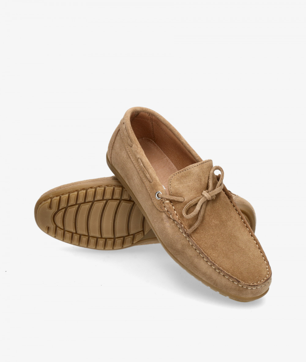 Mocasines pabloochoa.shoes 82167 en serraje taupe