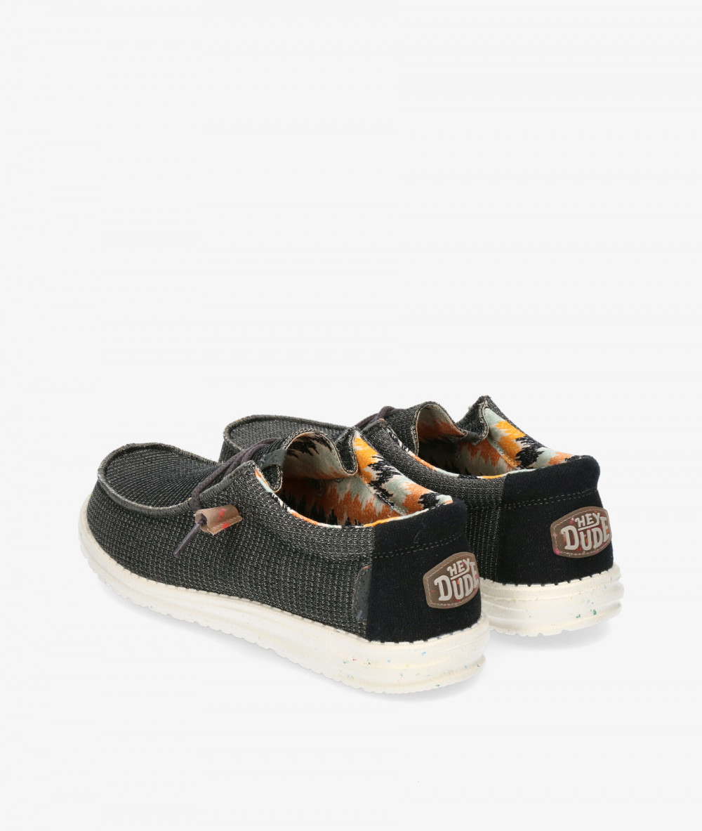 Dude Canvas shoes WALLY ECO in black