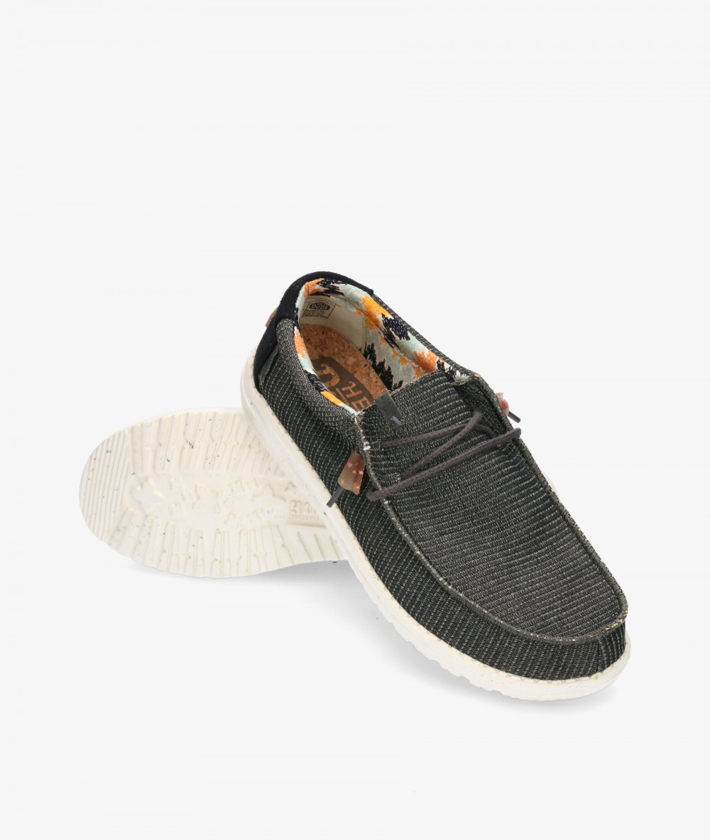 Dude Canvas shoes WALLY ECO in black