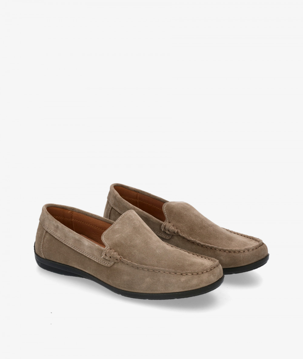 Zapatos casual Imac  100761 en serraje taupe Zapatos casual Imac  100761 en serraje taupe