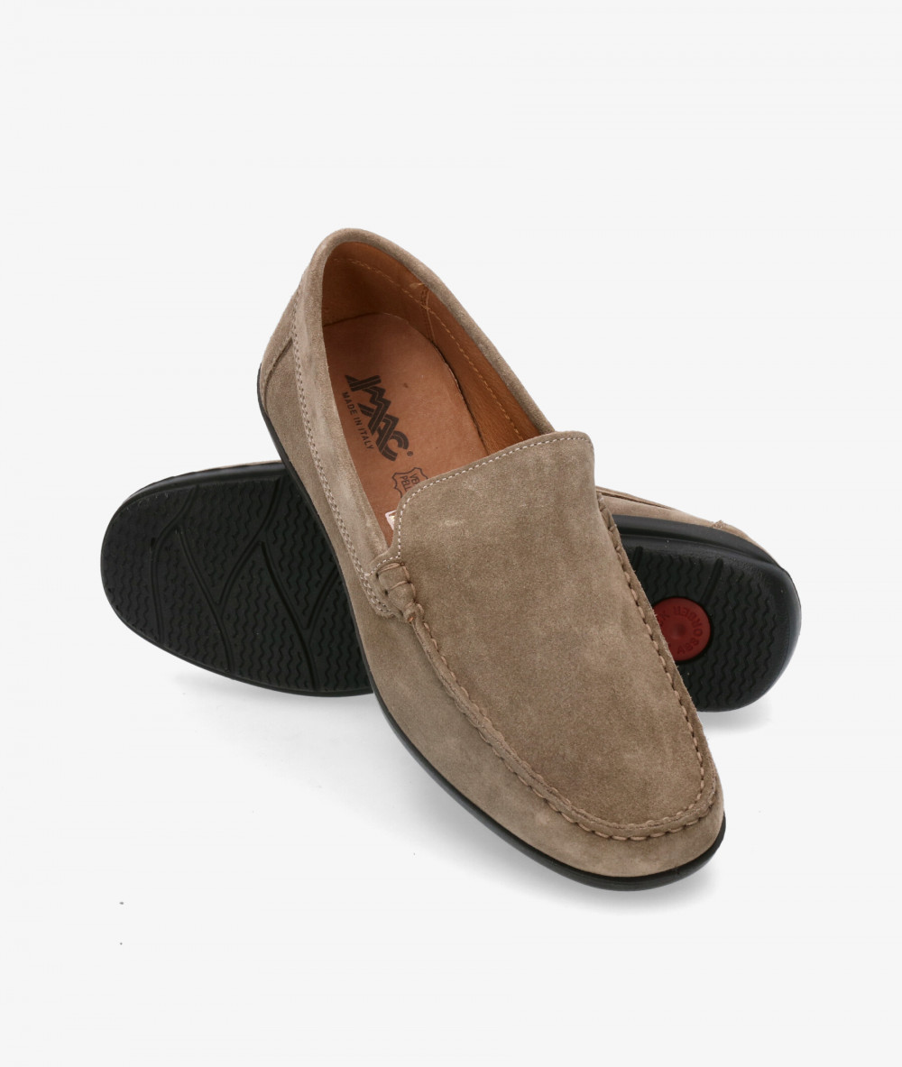 Zapatos casual Imac  100761 en serraje taupe Zapatos casual Imac  100761 en serraje taupe