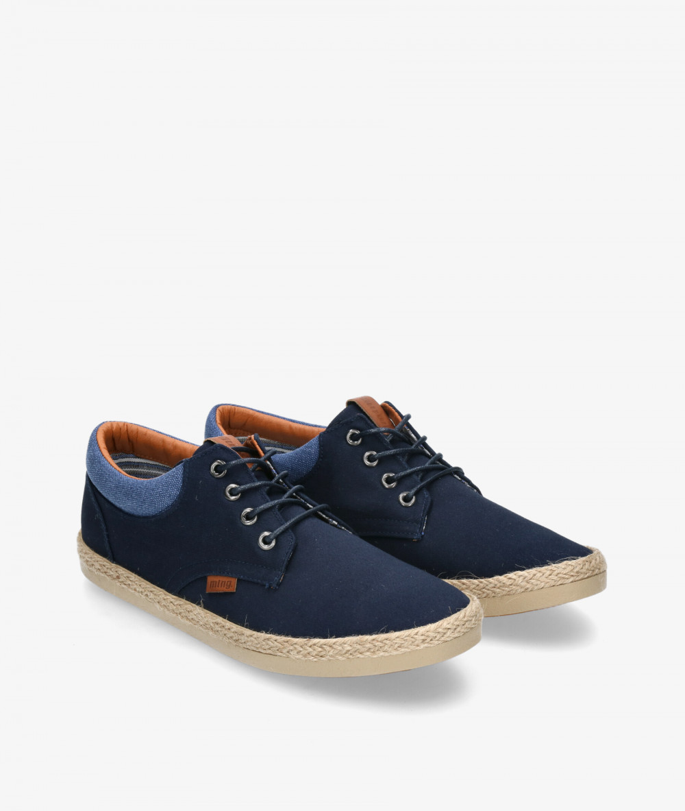 Mustang Espadrille 84666 in navy blue