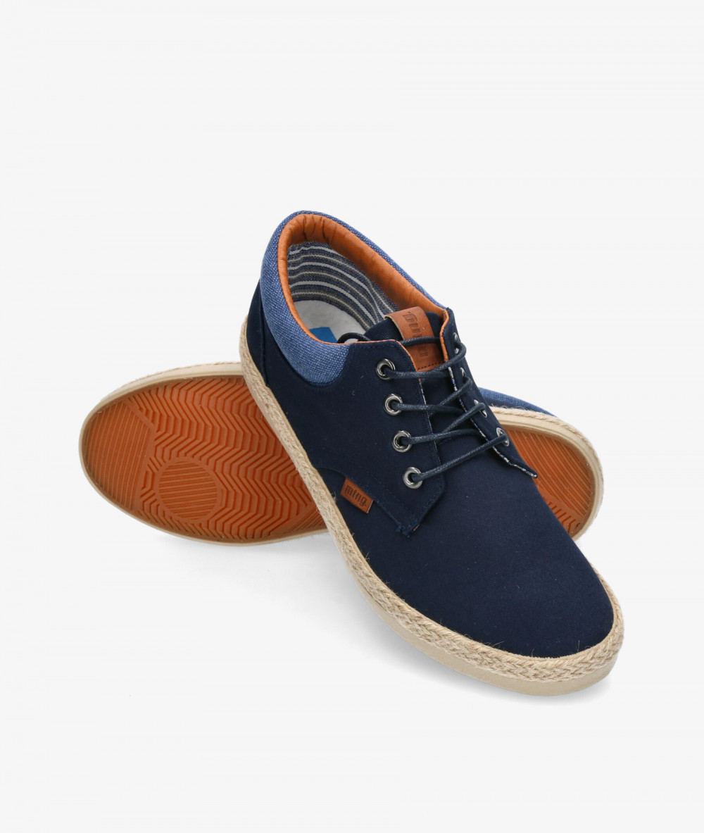 Mustang Espadrille 84666 in navy blue