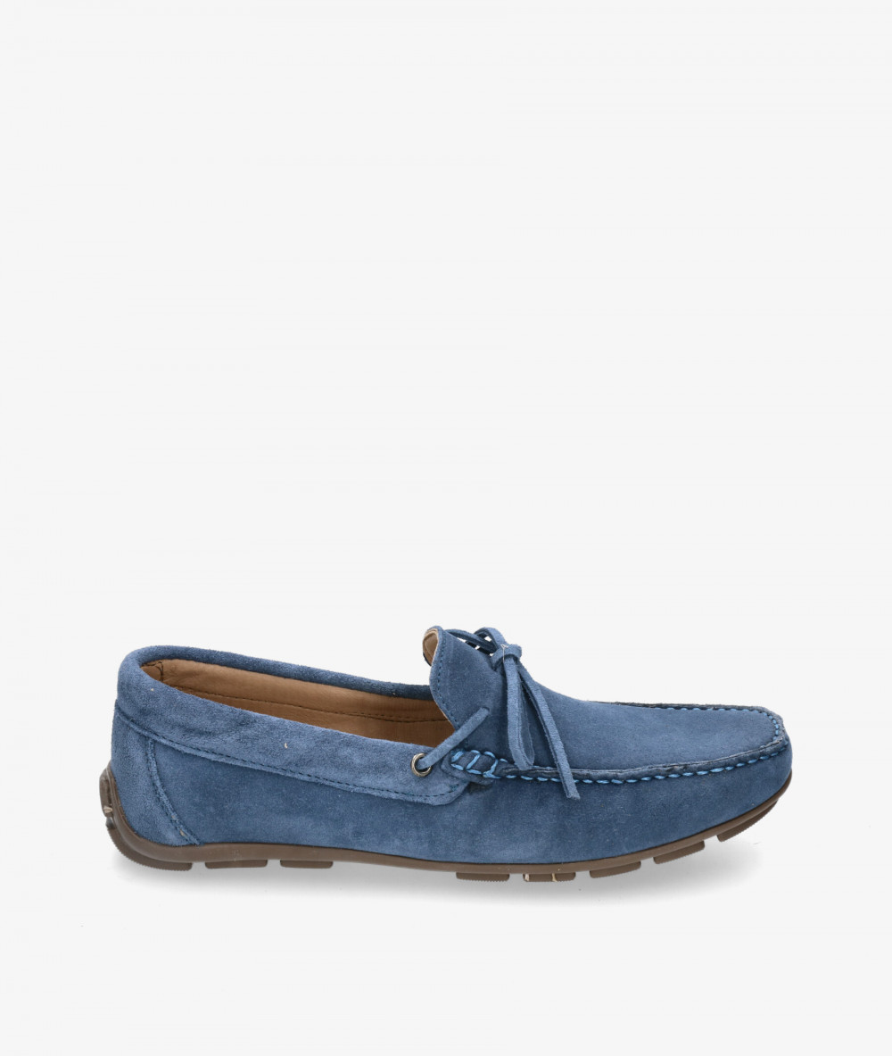 Traveris Loafers 33721 in jeans split suede