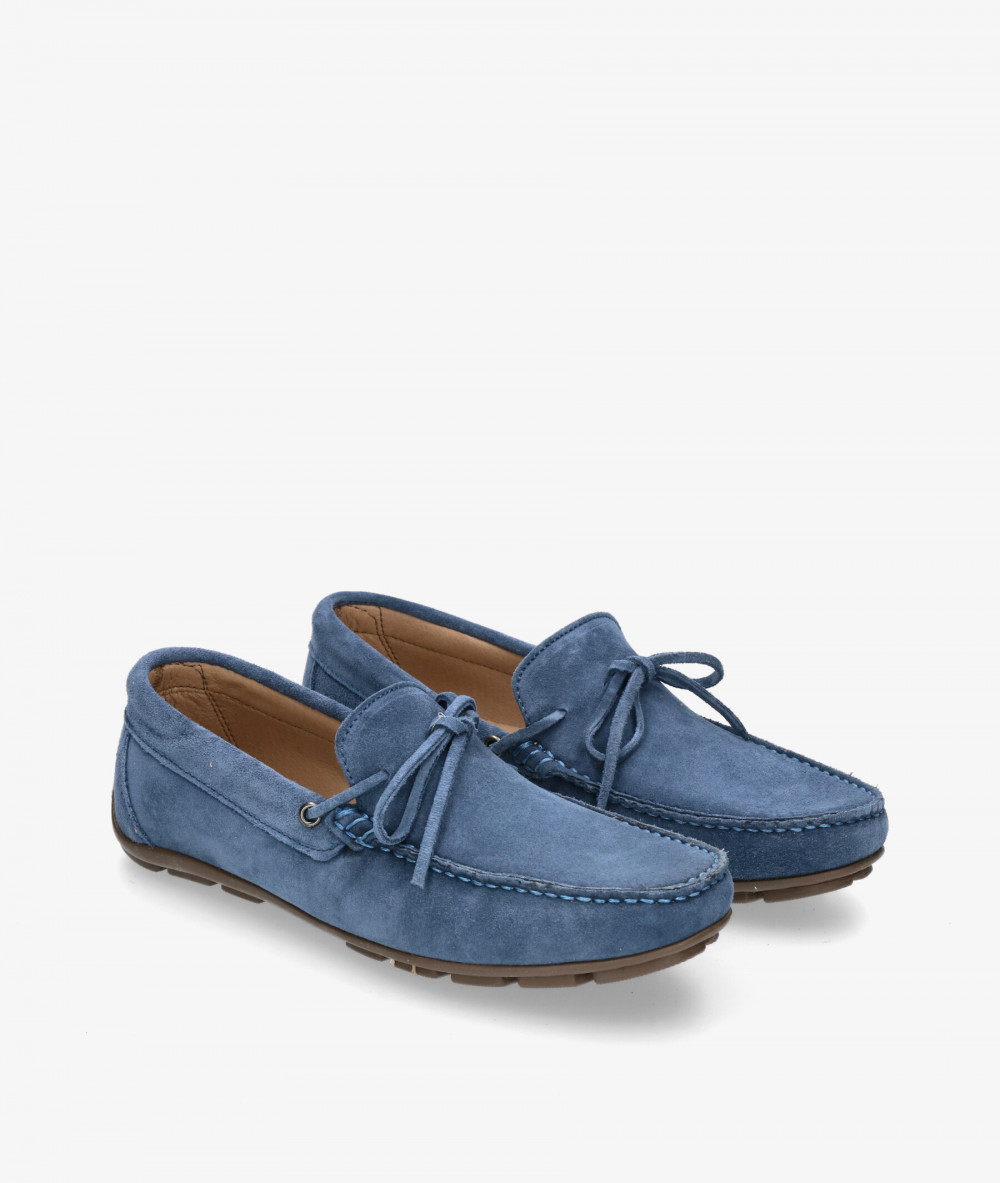 Traveris Loafers 33721 in jeans split suede