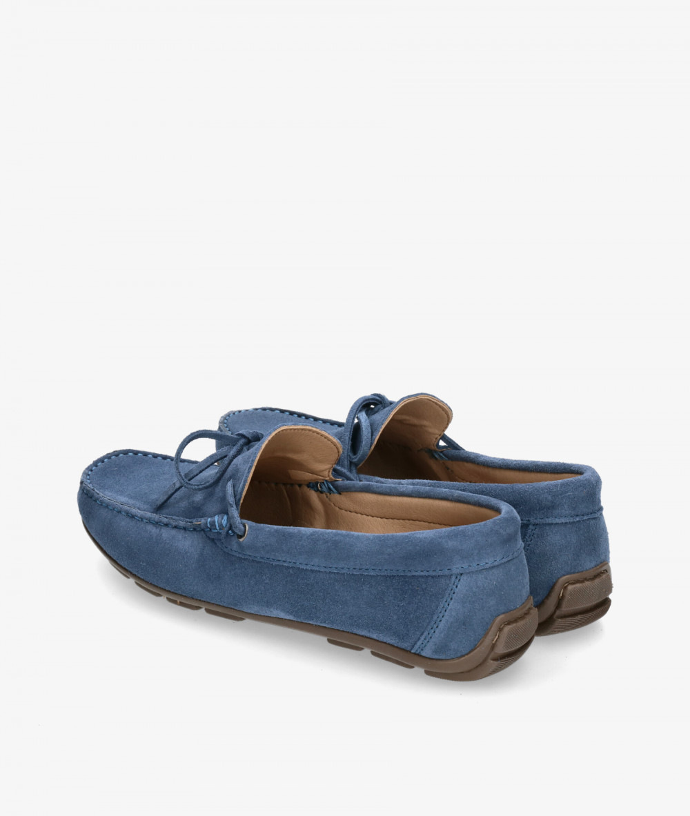 Traveris Loafers 33721 in jeans split suede