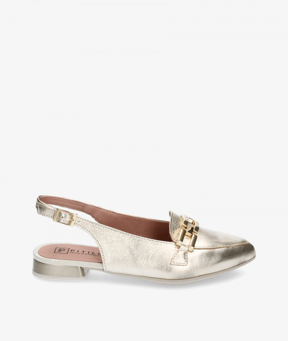 Zapatos de vestir Pitillos 5785 en oro
