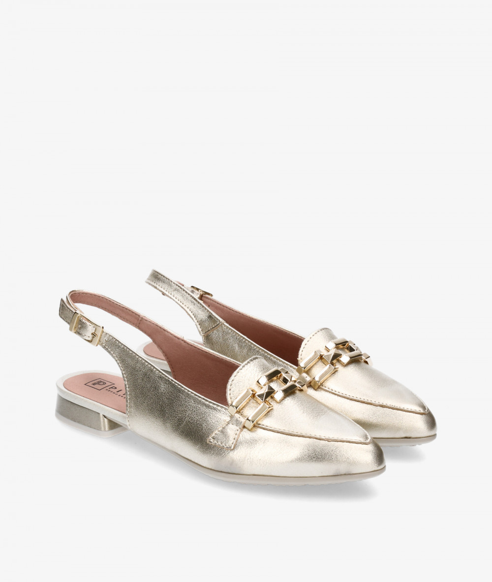 Zapatos de vestir Pitillos 5785 en oro