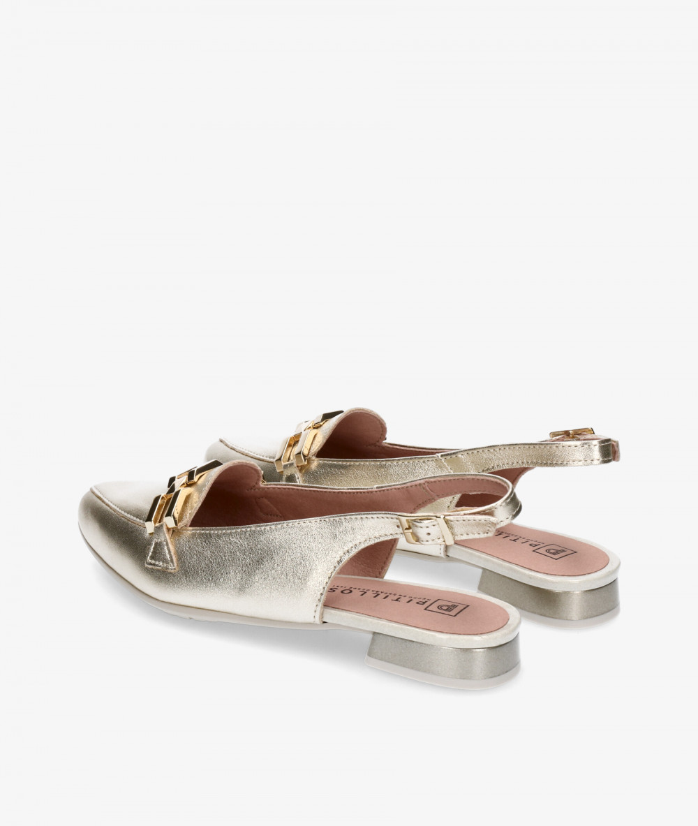 Zapatos de vestir Pitillos 5785 en oro