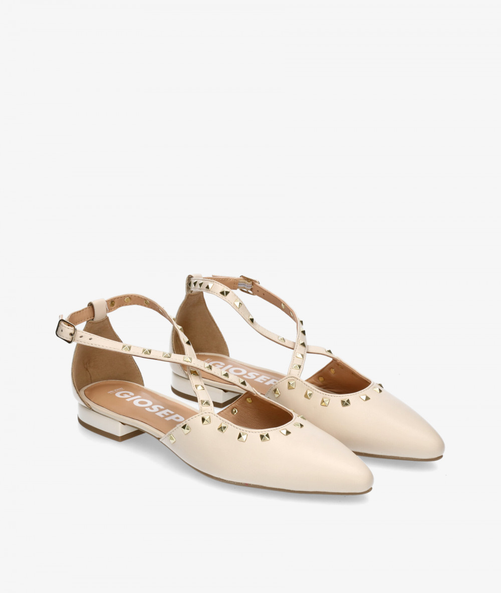 Gioseppo Dress low heel shoes GARCON in beige