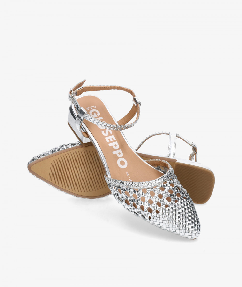 Gioseppo Dress low heel shoes MINEO in silver