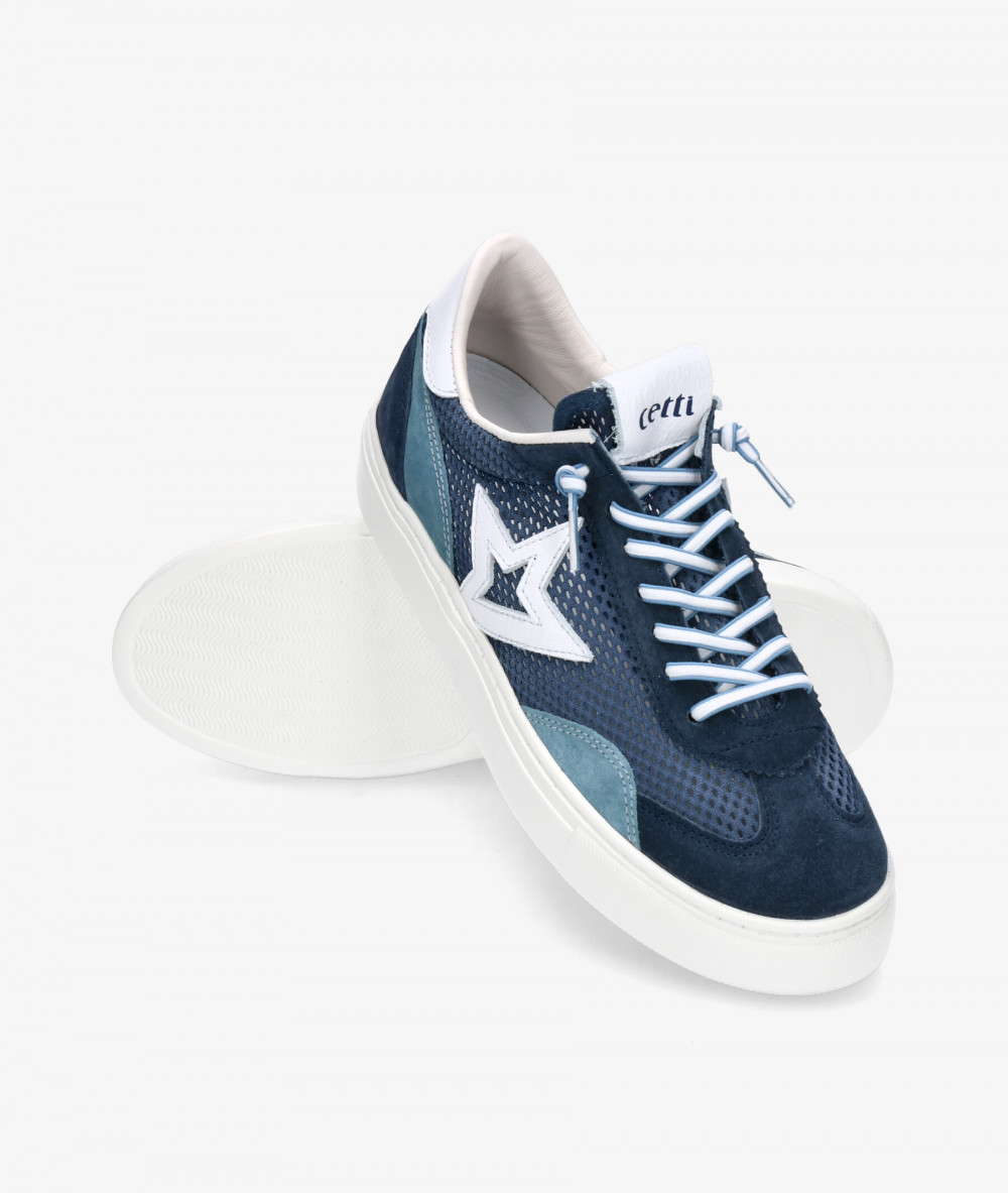 Cetti Sneakers  C-1259 in navy blue