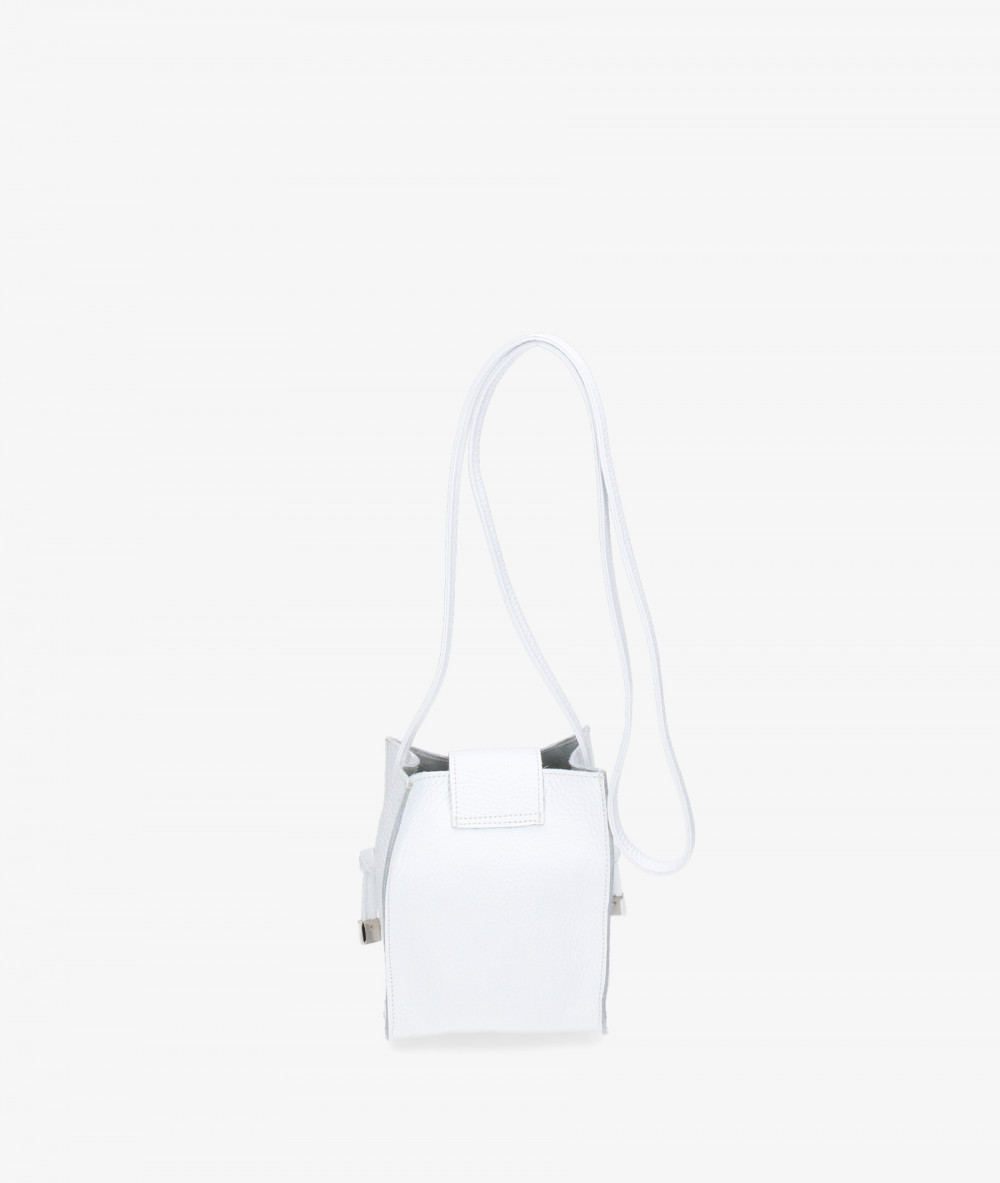 Bolso de piel bloom&you MINI BLOOM en blanco
