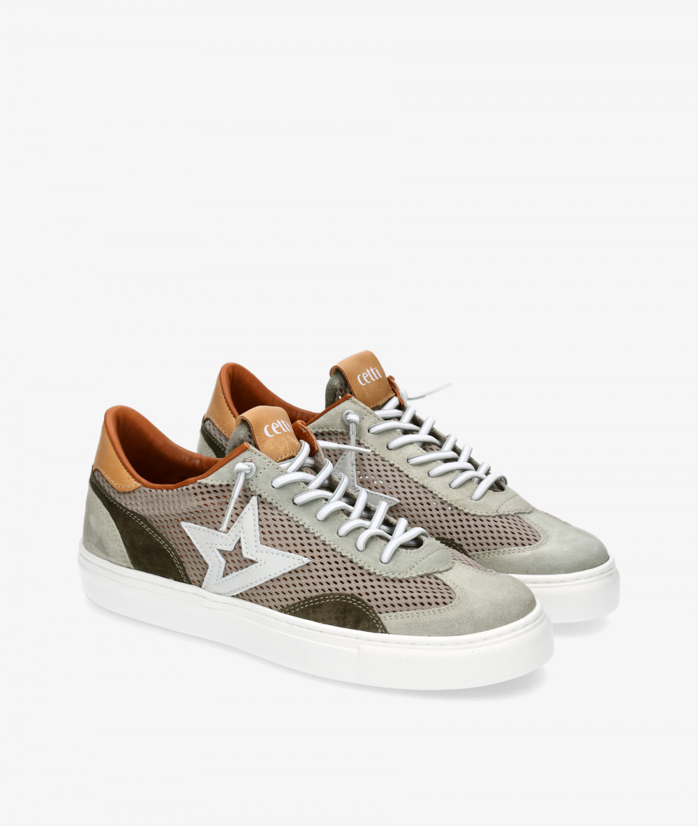 Cetti Sneakers  C-1259 in kaki