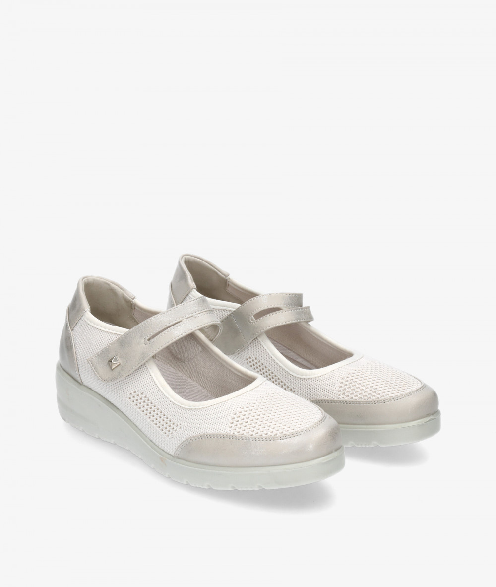 DOCTOR CUTILLAS Special width shoes 40102 in silver