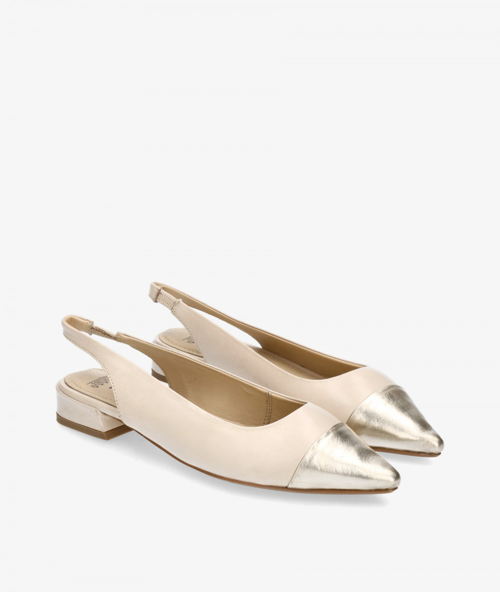 Kénnebec Dress low heel shoes 78953 QUEBEC-502 in off-white