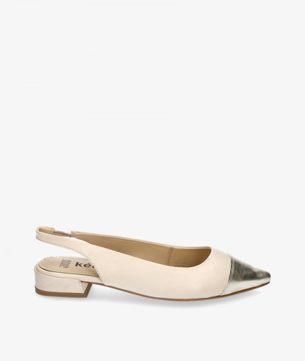 Kénnebec Dress low heel shoes 78953 QUEBEC-502 in off-white