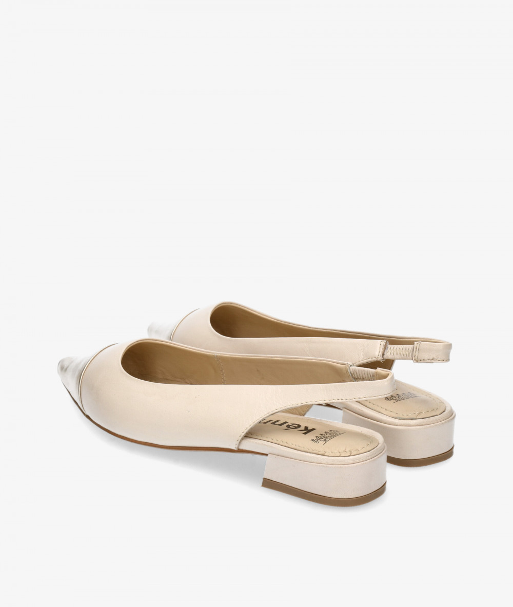 Kénnebec Dress low heel shoes 78953 QUEBEC-502 in off-white