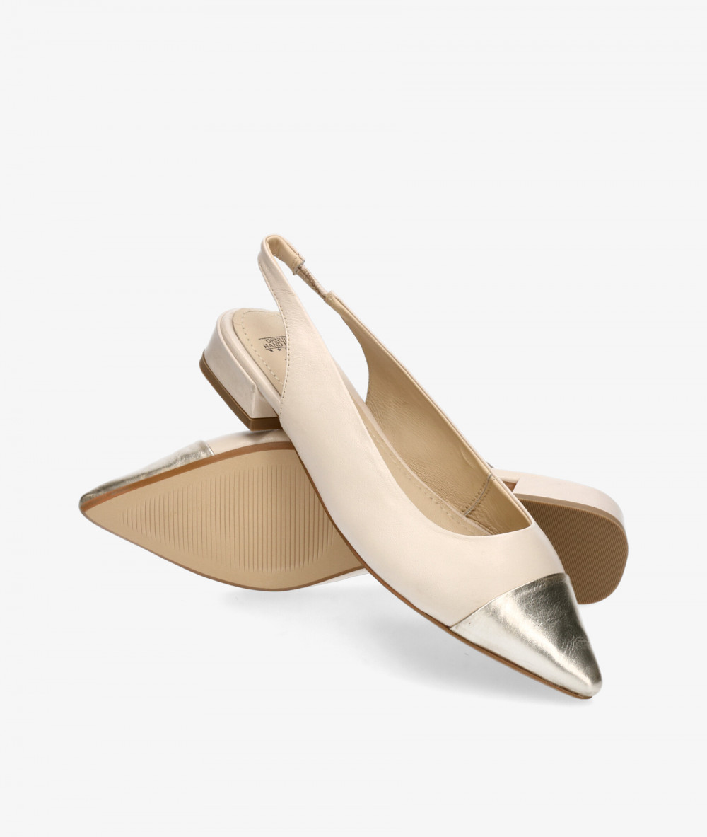 Kénnebec Dress low heel shoes 78953 QUEBEC-502 in off-white