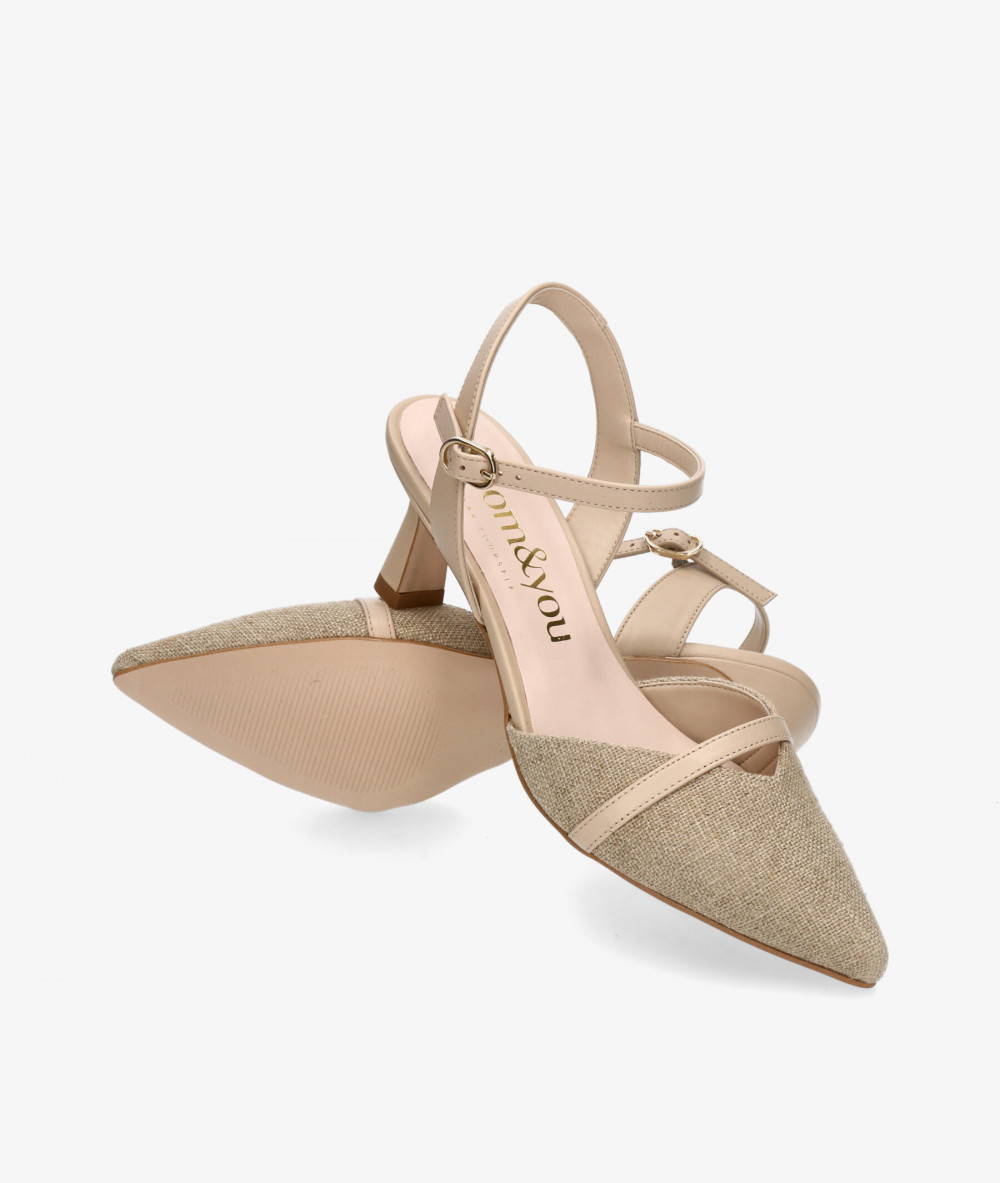 bloom&you Dress medium heel shoes AMARILIS in beige