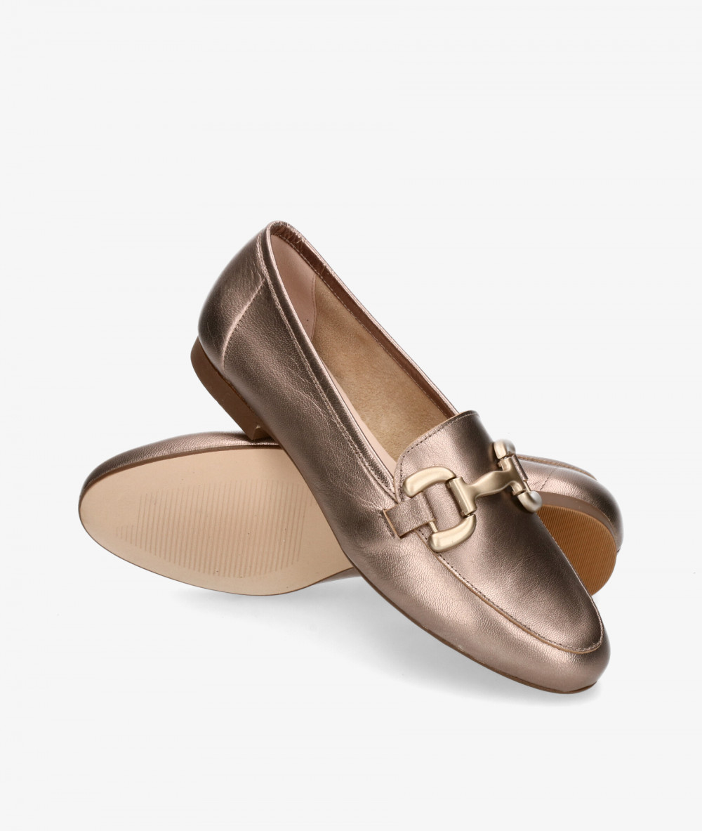 bloom&you Loafers SUSAN in taupe metallic