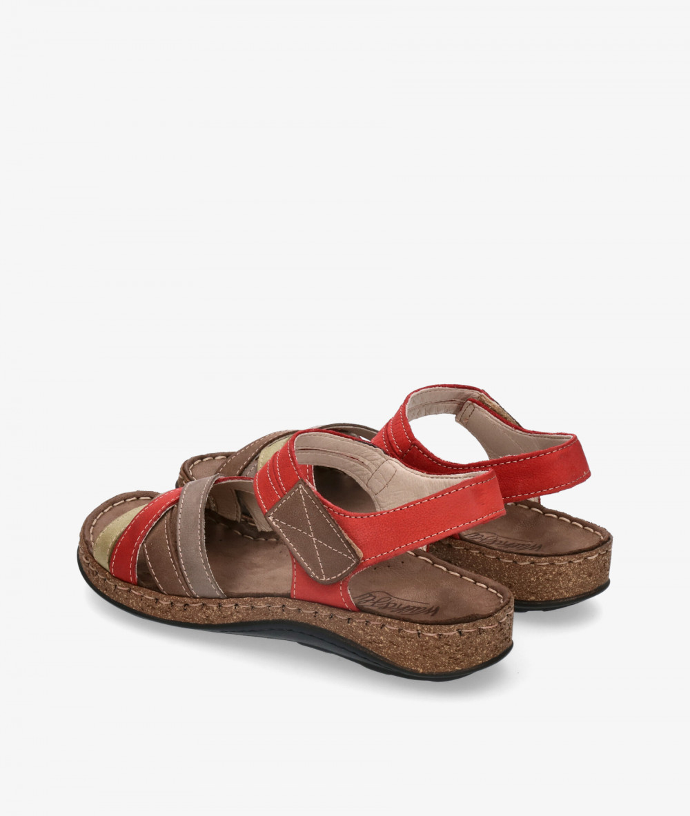 Walk & Fly Sandals  3861-43170 in red 