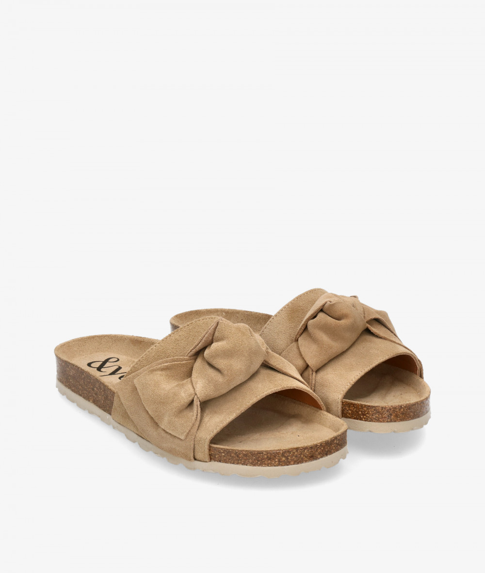 Sandalias bloom&you  JARA en serraje taupe
