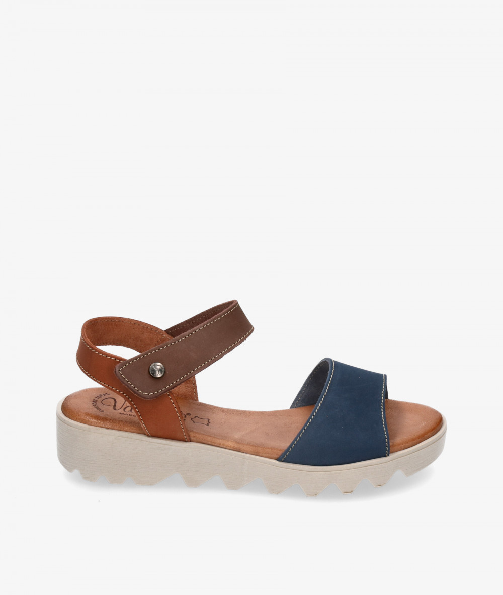 Valeria´s Sandals  7144 in blue nubuck