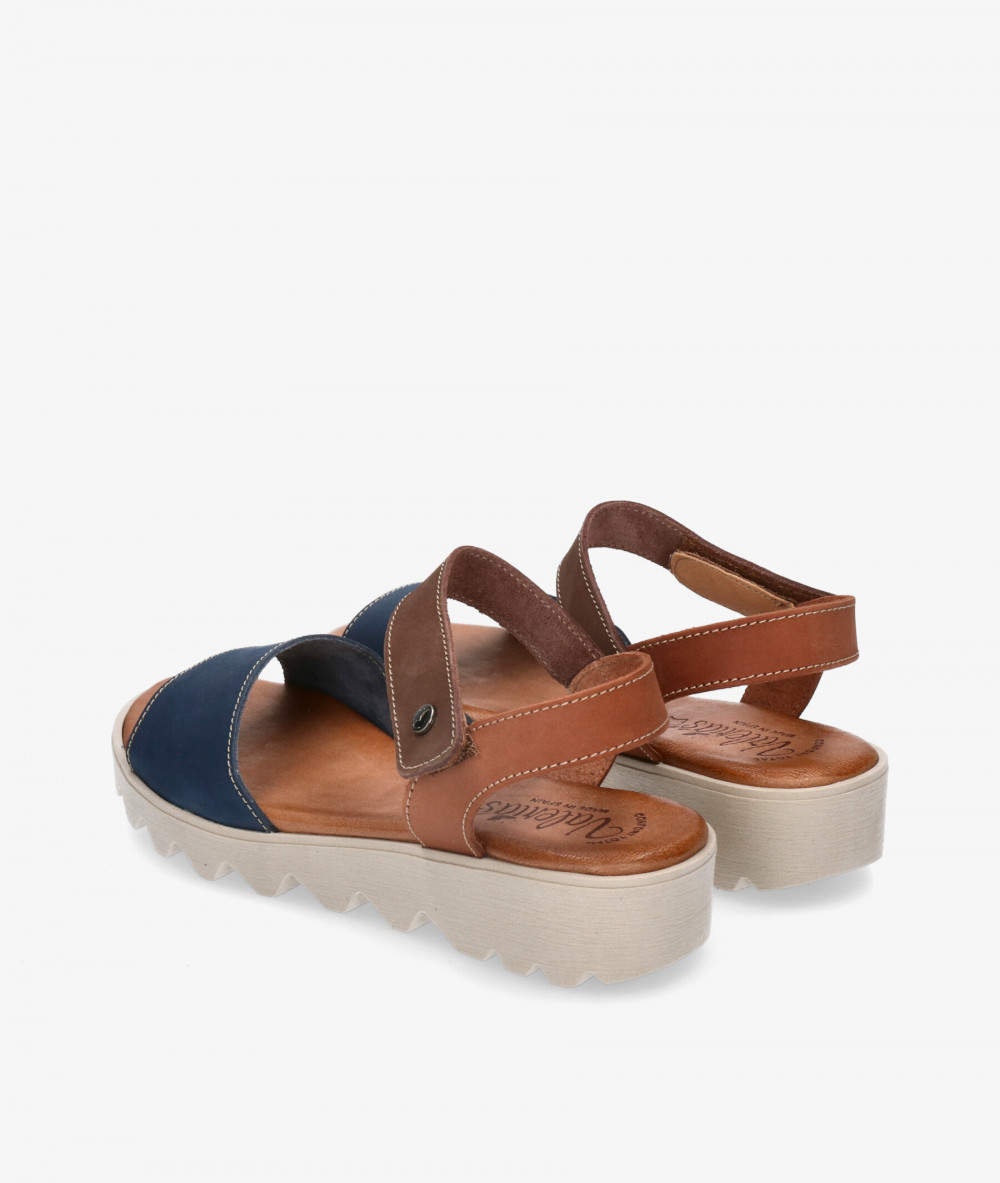 Valeria´s Sandals  7144 in blue nubuck